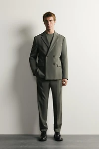 COMFORT DOUBLE BREASTED SUIT BLAZER