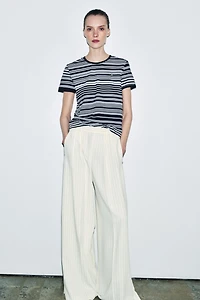ZA STRIPED T-SHIRT