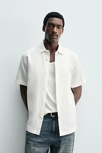 CHEMISE REGULAR FIT LIN - COTON