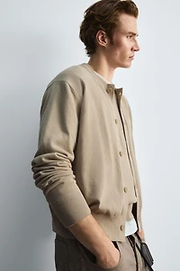 COTTON-RAMIE CARDIGAN