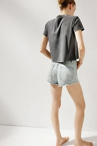 WASHED T-SHIRT WITH TEXT