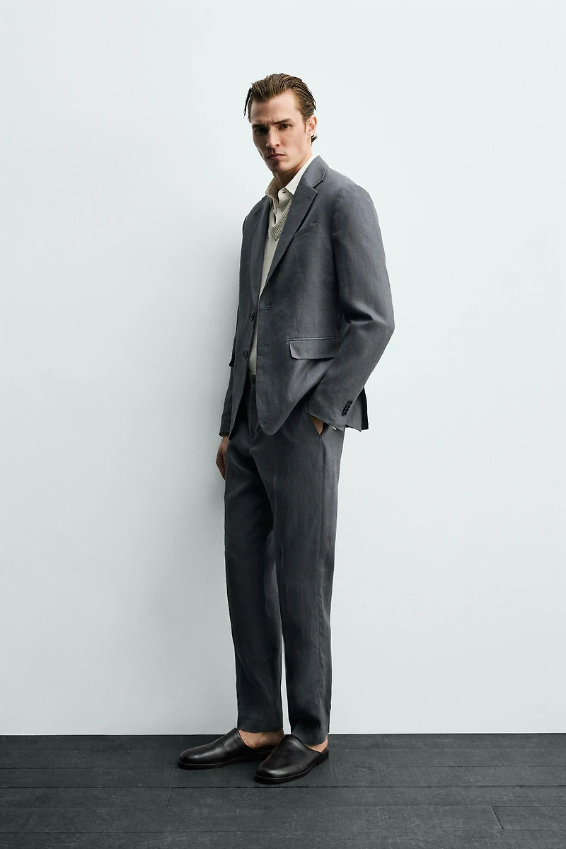 100% LINEN SUIT PANTS