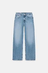 TRF MID-RISE STRAIGHT LEG SHIMMER JEANS