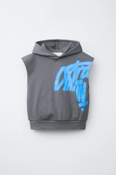 GRAFFITI HOODIE VEST
