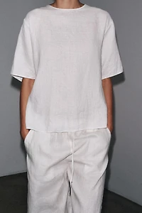 ZW COLLECTION LINEN TIE TOP