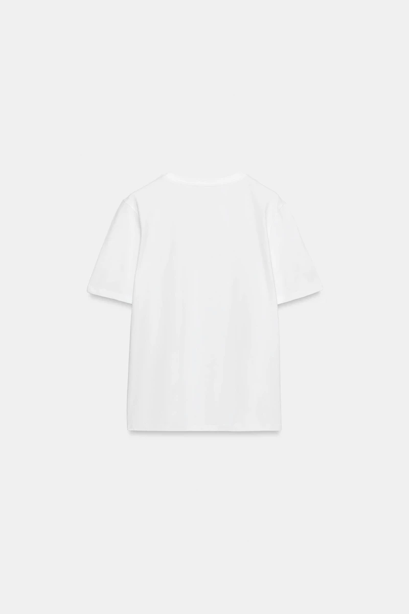 EMBOSSED FLORAL T-SHIRT
