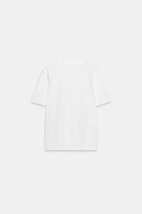 EMBOSSED FLORAL T-SHIRT