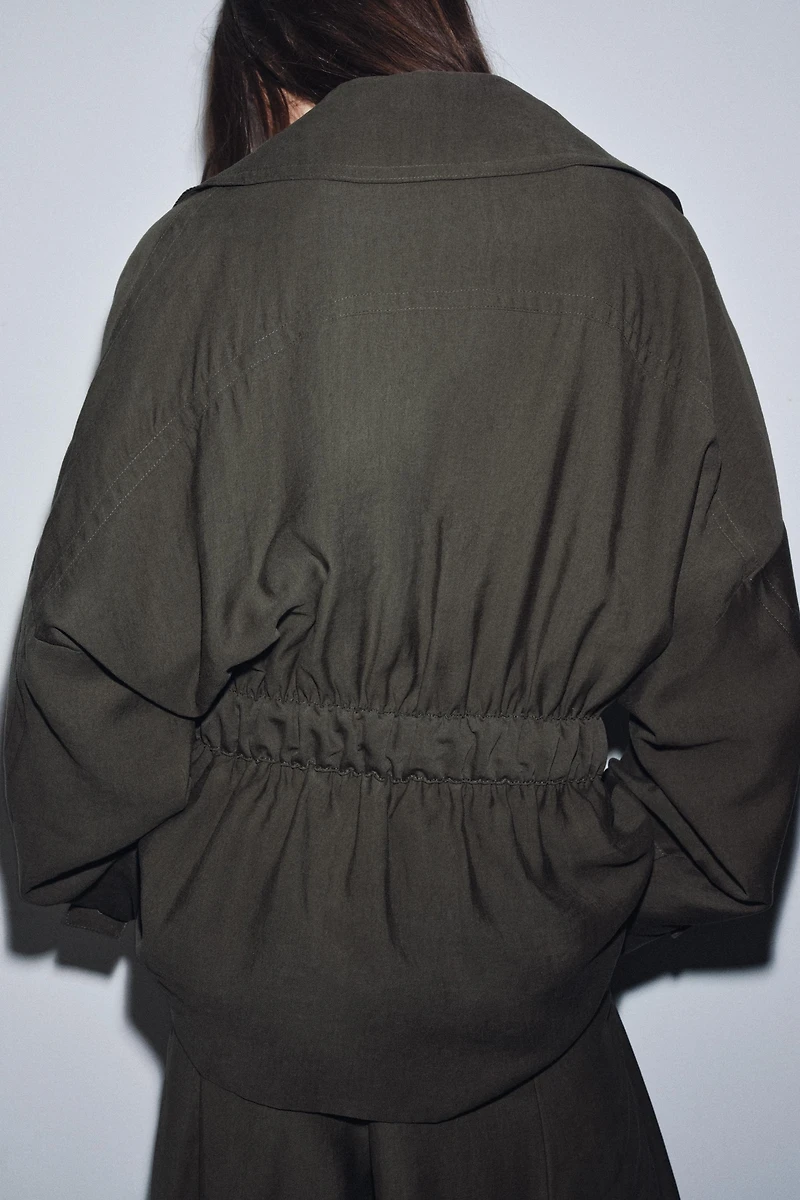 ZW COLLECTION FLOWY BELTED JACKET