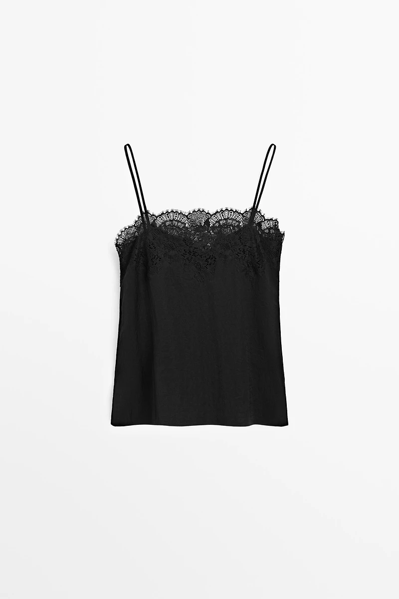 Lace camisole top