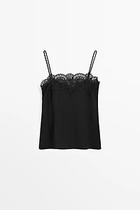 Lace camisole top