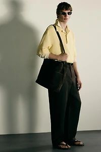 COTTON - LINEN POLO SHIRT
