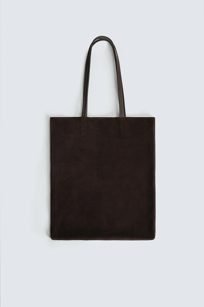 LEATHER SHOPPER BAG