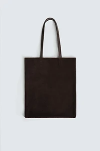 LEATHER SHOPPER BAG