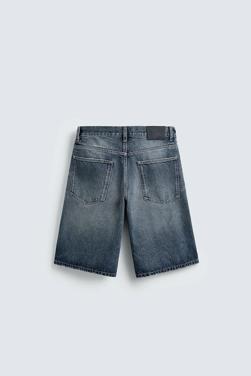 RELAXED FIT DENIM SHORTS