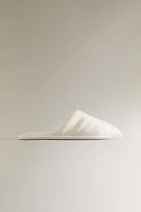 JACQUARD MULE SLIPPERS