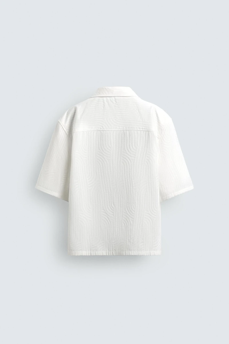 CHEMISE JACQUARD BRODÉE