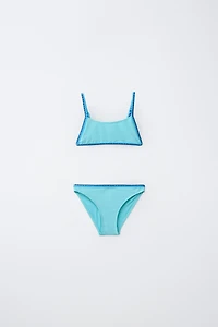 MAILLOT DE BAIN DEUX PIÈCES BRILLANT 6-14 ANS