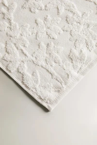 SERVIETTE DE BAIN JACQUARD FLORAL