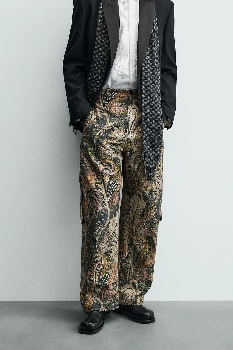 BARREL FIT PAISLEY CARGO PANTS LIMITED EDITION