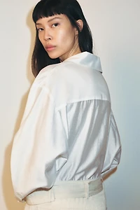 OVERSIZED SATIN EFFECT SHIRT