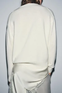 100% CASHMERE LONG SLEEVE SWEATER