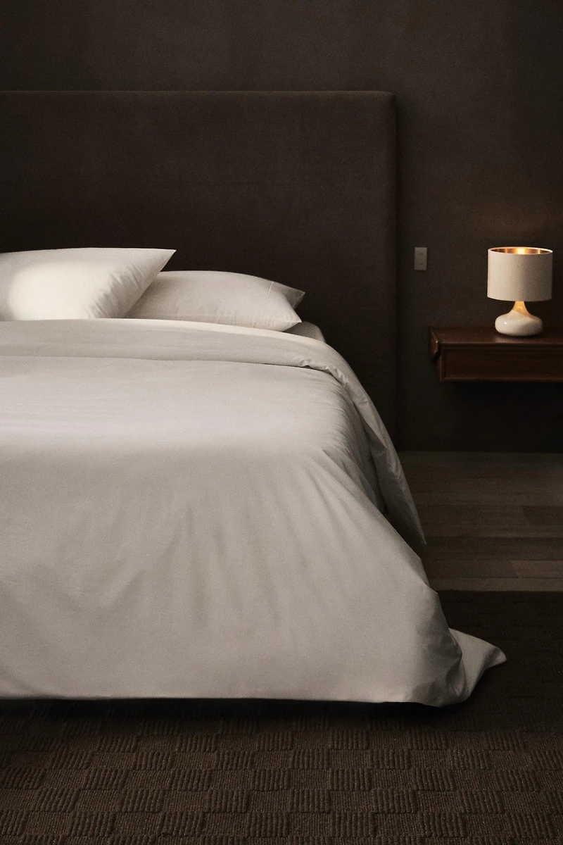 HOUSSE DE COUETTE COTON PERCALE (300 FILS)