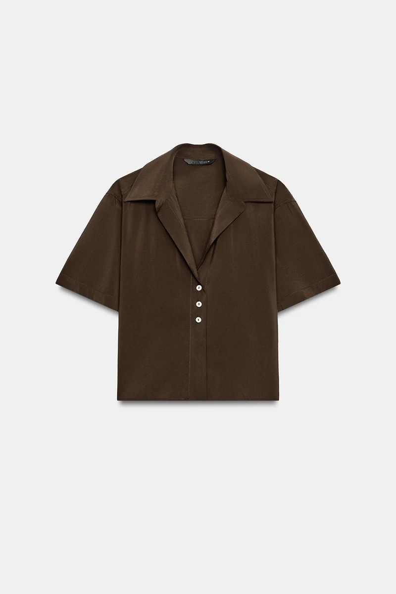 FLOWY SHORT SLEEVE SHIRT