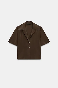 FLOWY SHORT SLEEVE SHIRT