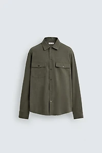 RELAXED FIT FLUID SHIRT WITH POCKETS