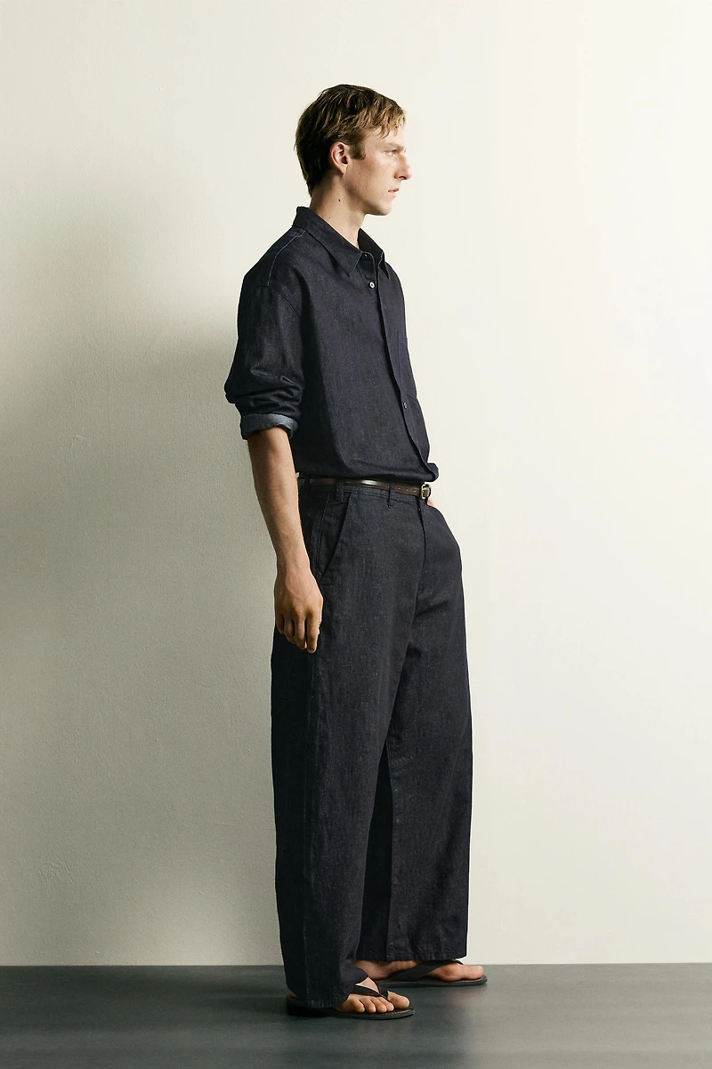 RELAXED FIT LIGHTWEIGHT DENIM SHIRT