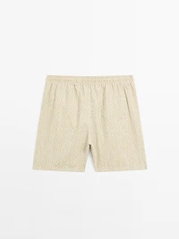 Printed swimming trunks