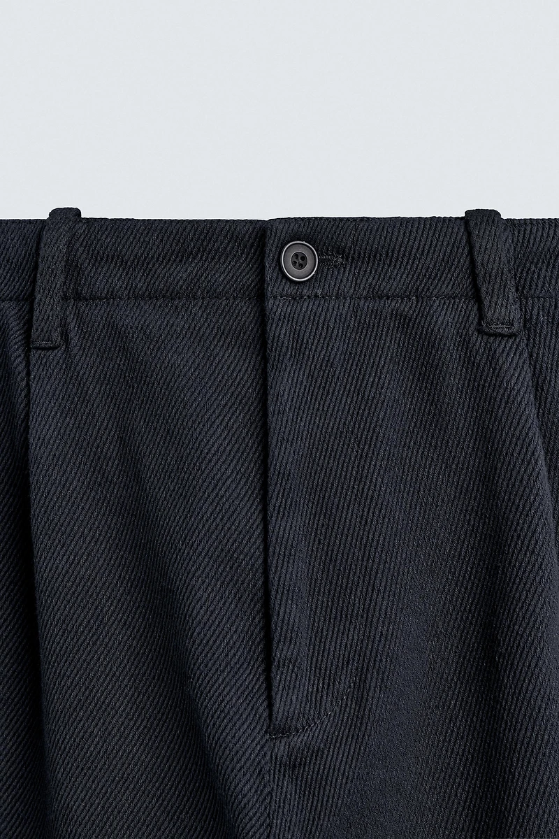 REGULAR FIT TWILL PANTS