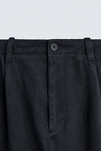 REGULAR FIT TWILL PANTS