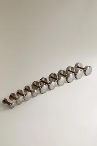 OAK WOOD AND STEEL DUMBBELL