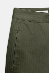 HERRINGBONE BARREL PANTS