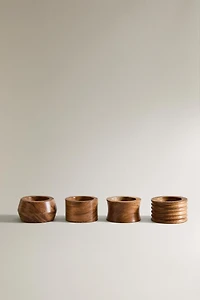WOODEN NAPKIN HOLDER PACK (PACK OF 4)