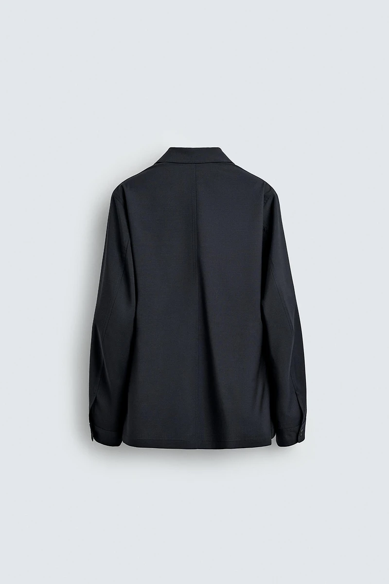 BLAZER RELAXED FIT MÉLANGE DE LAINE