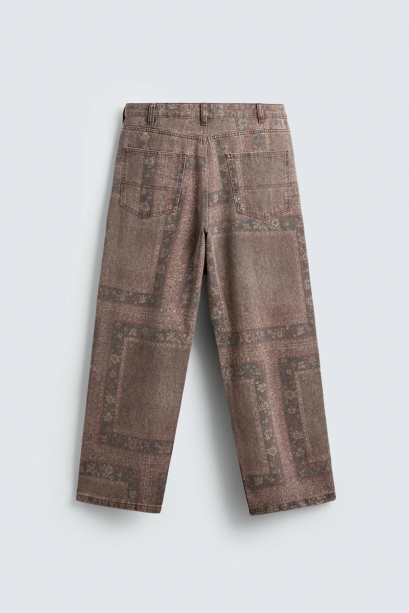 PANTALON BAGGY FIT IMPRIMÉ BANDANA