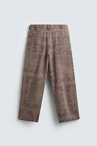 PANTALON BAGGY FIT IMPRIMÉ BANDANA