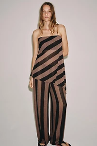 PANTALON RUSTIQUE À RAYURES