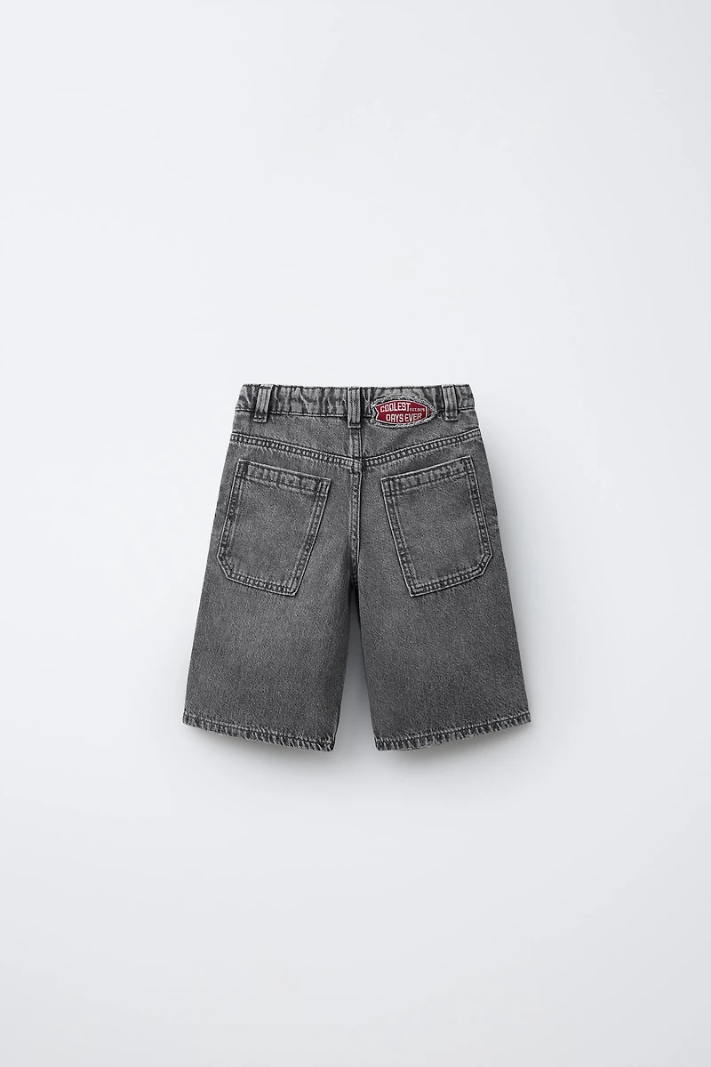 LONG DENIM SHORTS