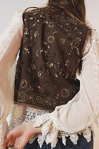 EMBROIDERED LACE BLOUSE ZW COLLECTION