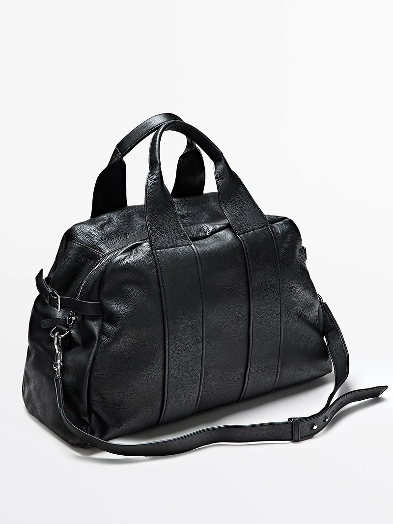 Nappa leather travel bag