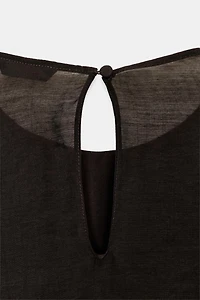 ASYMMETRIC RUFFLED TOP