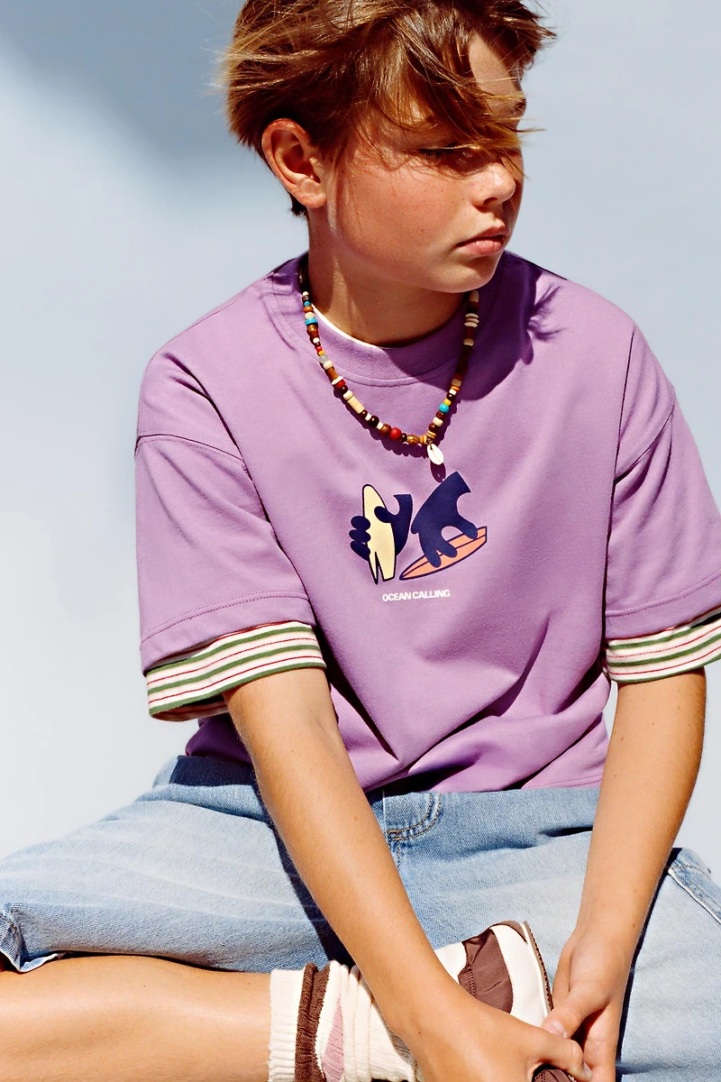 SURF PRINT T-SHIRT