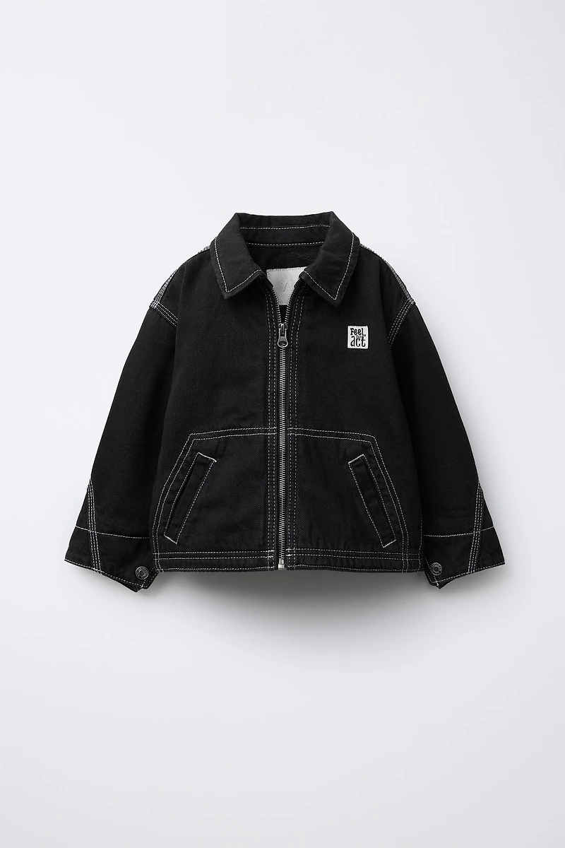 VESTE EN DENIM DOUBLURE POLAIRE