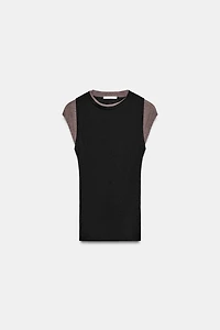 DOUBLE CONTRAST EFFECT TOP