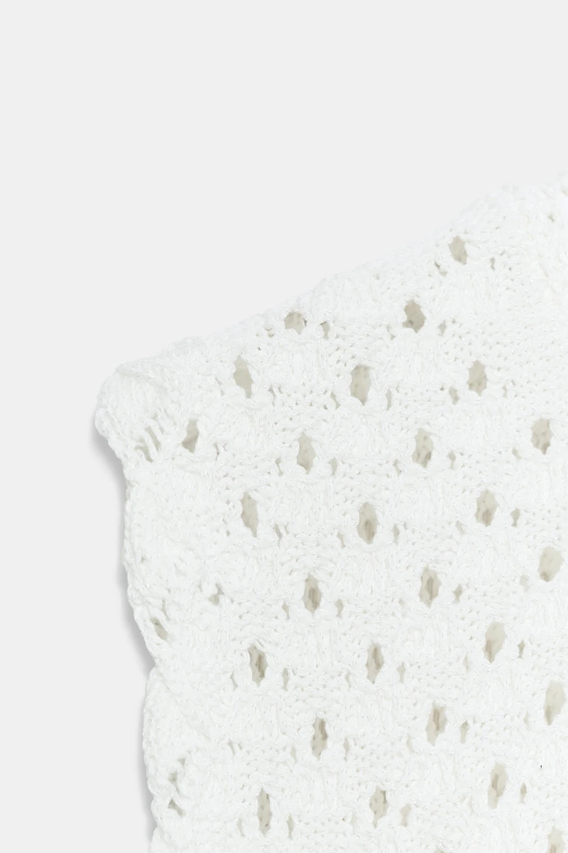 POINTELLE KNIT MINI DRESS