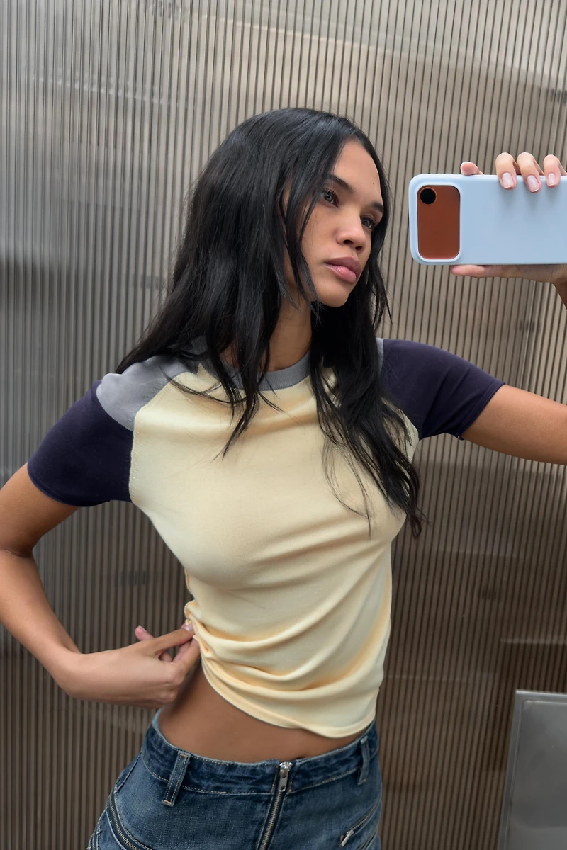 TOP EN MAILLE COULEUR BLOCK
