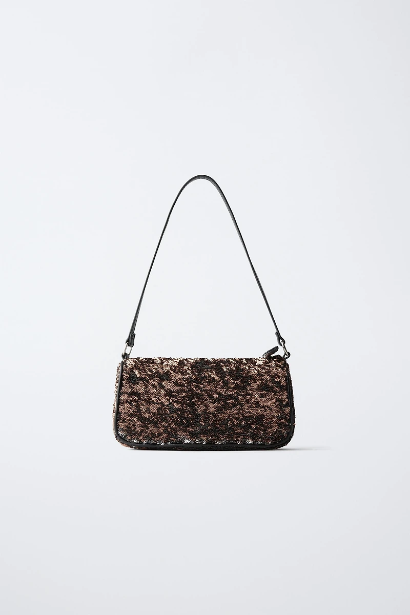 SEQUINED SHOULDER BAG